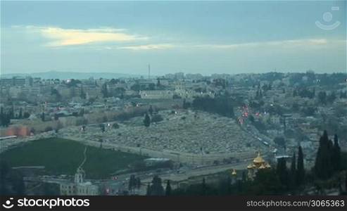 Jerusalem - sunset over the old city