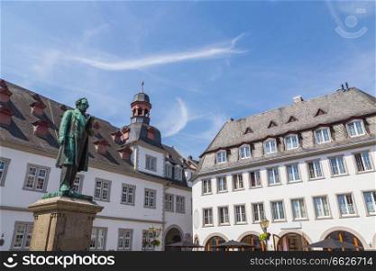 Jesuitenplatz in Koblenz Rhineland-Palatinate Germany.. Jesuitenplatz in Koblenz Rhineland-Palatinate Germany