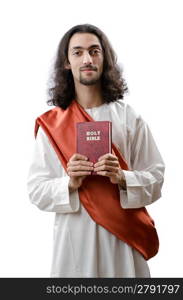 Jesus Christ personifacation isolated on the white