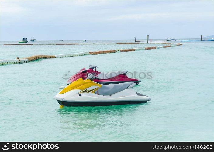 Jet ski on Paradise Island
