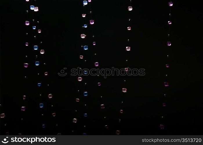 jewel abstract background gems on black
