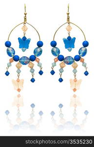 Jewellery and fashion concept with earrings