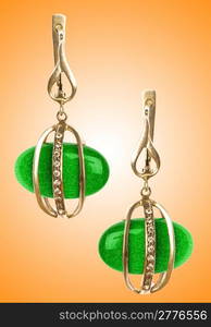 Jewellery concept with nice earrings