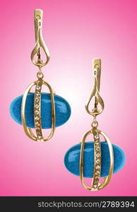 Jewellery concept with nice earrings