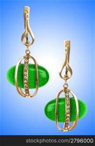 Jewellery concept with nice earrings