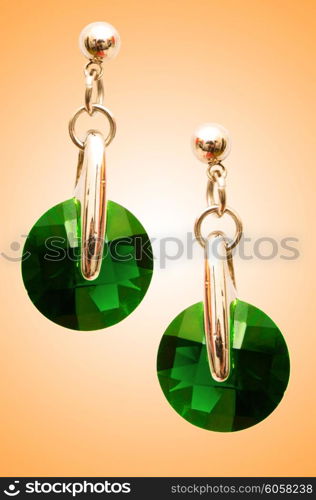 Jewellery concept with nice earrings