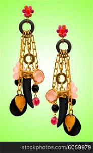 Jewellery concept with nice earrings