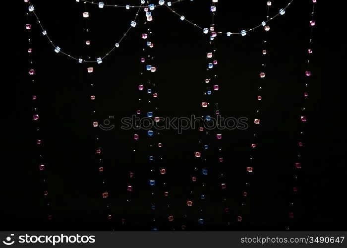 jewelry abstract background gems on black
