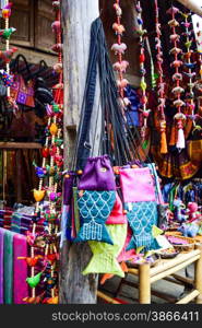 Jewelry at market in Ban Lac, the tourist capital of Mai Chau, Viet Nam