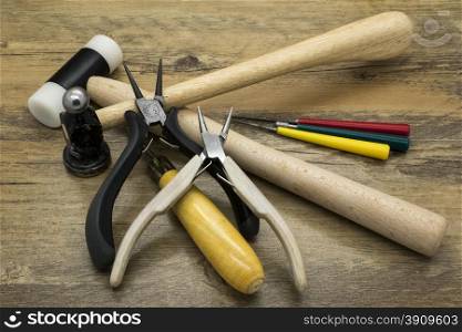 Jewelry tools. Tools for creating and repairing jewelry.
