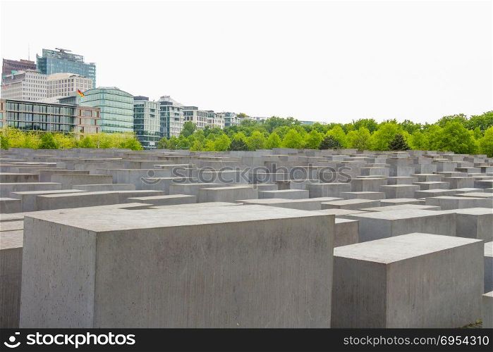 Jewish Holocaust Memorial monument in the city of Berlin