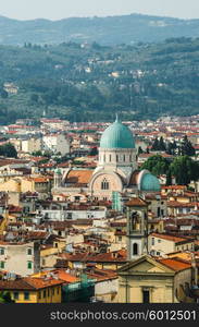 Jewish Synagogue of Florence from top