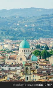 Jewish Synagogue of Florence from top