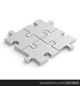 Jigsaw puzzle metal