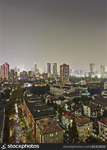 Jing An district looking out towards Pu Dong district, Shanghai, China