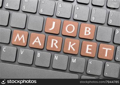 Job market key on keyboard