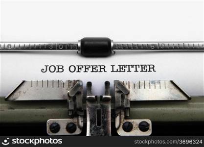 Job offer letter