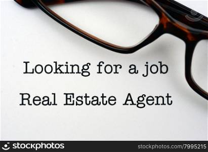 Job real estate agent