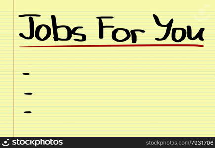 Jobs For You Concept