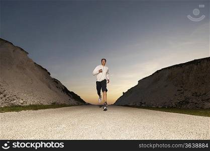 Jogger on Rural Road
