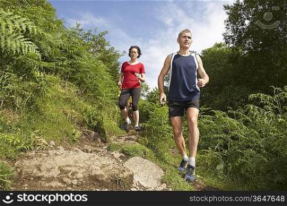 Joggers on Trail