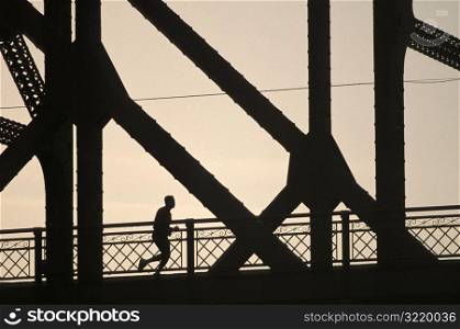 Jogging Across a Bridge