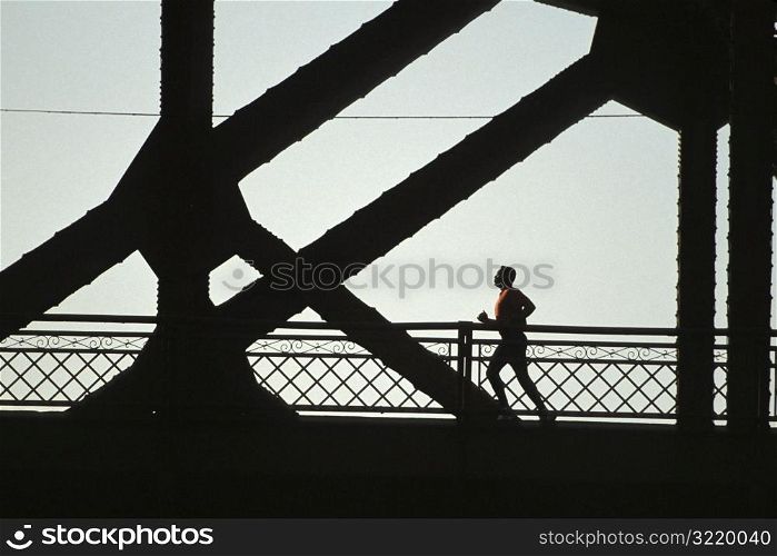 Jogging Across a Bridge