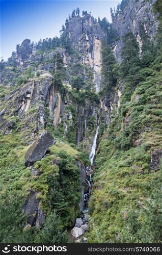 Jogini waterfall in Manali (Vashisht), Himachal Pradesh, India