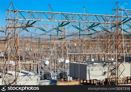 Johannesburg, South Africa - April 11 2012: Electric Power Distribution Plant Facility