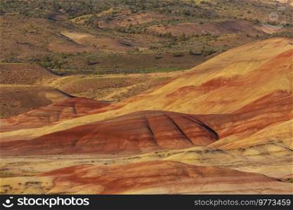 John Day Fossil Beds National Monument, Oregon, USA. Unusual natural landscapes.