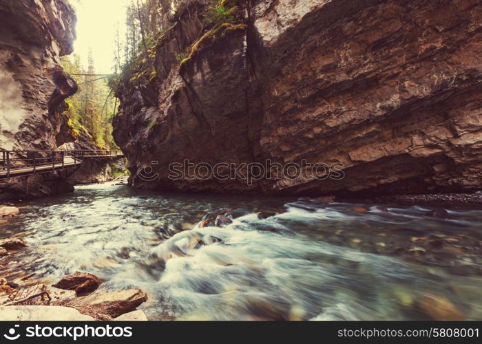 Johnston Canyon in Banff NP, Canada