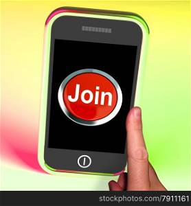 Join Button On Mobile Shows Subscription And Registration. Join Button On Mobile Showing Subscription And Registration