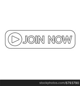 Join now button icon illustration design