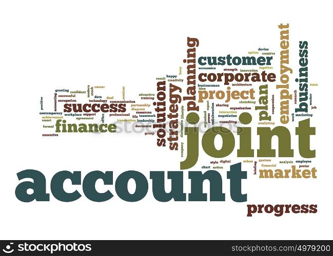 Joint account word cloud
