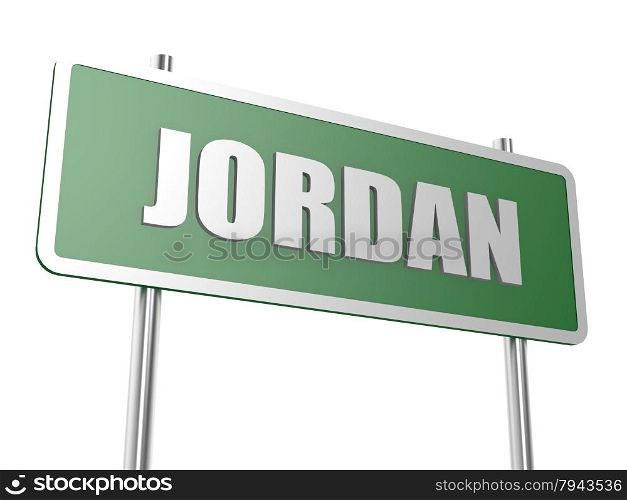 Jordan concept image with hi-res rendered artwork that could be used for any graphic design.. Jordan