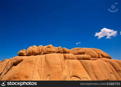 Joshua Tree National Park Jumbo Rocks in Yucca valley Mohave Desert California USA