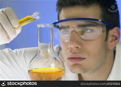 joung scientist working in a laboratory
