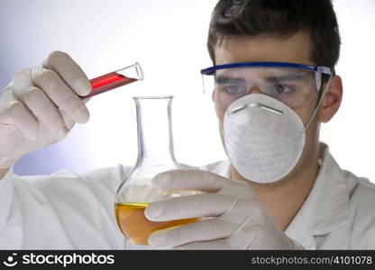 joung scientist working in a laboratory