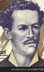 Juan Montalvo (1832-1889) on 5000 Sucres 1999 Banknote from Ecuador. Ecuadorian author and essayist.