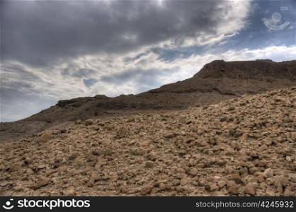 Judean desert near Dead Sea in autumn europe travel