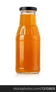 juice bottle isolated on white with clipping path