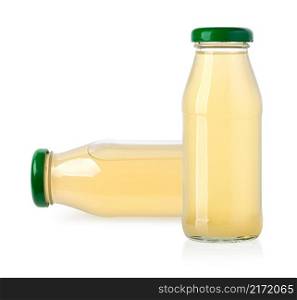 juice bottles isolated on a white background