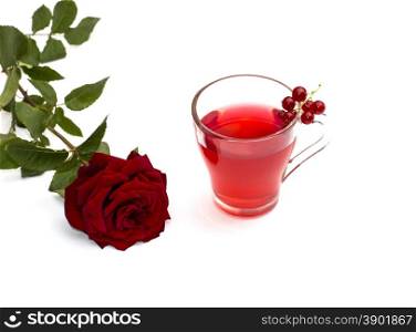 juice mug, scarlet rose and currant