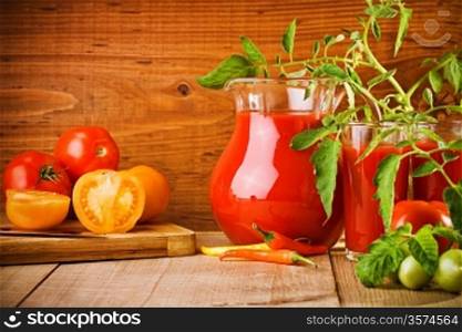juice of tomatoes