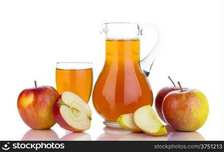 Juicing background. Fresh apples, glass with juice on white background. Healthy fruit eating and drinking.&#xA;