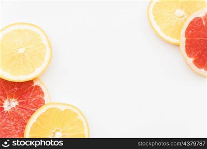 juicy orange grapefruit circles
