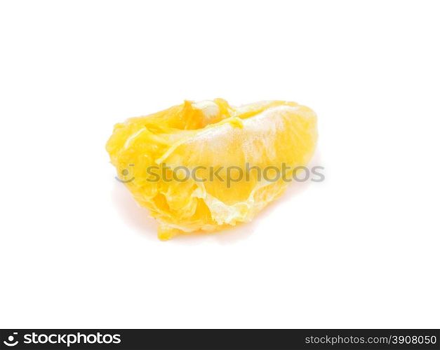 Juicy tangerine on a white background