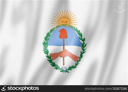 Jujuy province flag, Argentina waving banner collection. 3D illustration. Jujuy province flag, Argentina