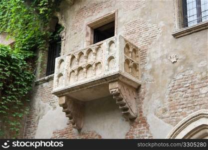 Juliet&rsquo;s balcony in Verona, Italy