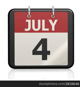 July 4, Independence Day calander